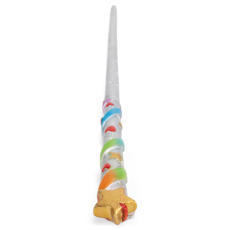 Cottage Garden Remembrance Rainbow 13.75 inch Resin Collectible Witch Wizard Cosplay Magic Wand