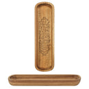 Thank You Food Family Love Brown 14 x 4 Wooden Decorative Dough Bowl Server