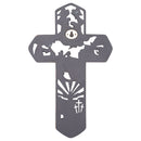 Dicksons Life of Christ Stories Carved Woodgrain 11 Inch Resin Hanging Wall Cross