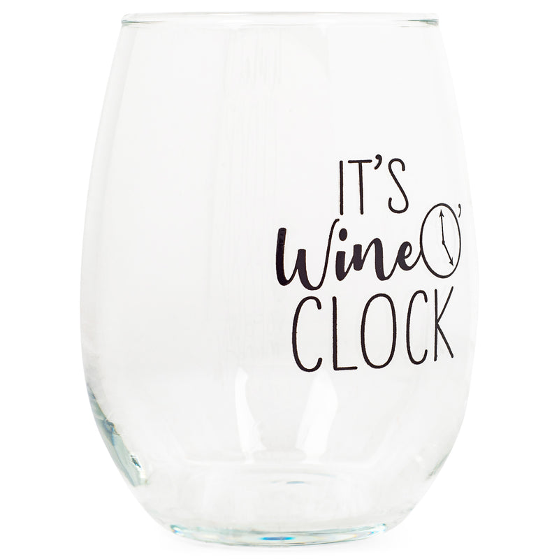 Drinkware 14 ounce wine glass with fun, witty, sentiment