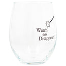 Drinkware 14 ounce wine glass with fun, witty, sentiment
