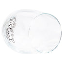 Life of the Virtual Party Black 14 ounce Glass Stemless Wine Glass