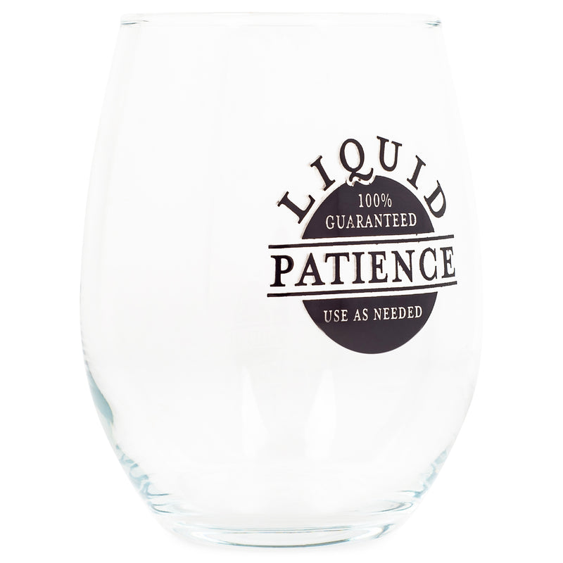 Drinkware 14 ounce wine glass with fun, witty, sentiment