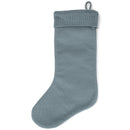 Cable Knit Sweater with Ribbed Cuff Christmas Stocking Decoration 18.5 inches long - Pack of 2 - Blue