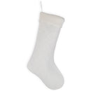 Elanze Designs White 18.5 inch Cable Knit Christmas Stocking With Ribbed Cuff