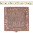 Cottage Garden Friends Life's Greatest Copper Tone Metal Jewelry Keepsake Box