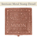 Cottage Garden I Love You to the Moon Copper Tone Metal Jewelry Keepsake Box