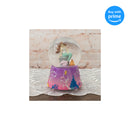 Front view of Mermaid and Fish on Lilac Musical Snow Globe