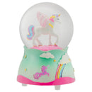 Flying Rainbow Unicorn 80MM Musical Water Globe Plays Tune The Unicorn