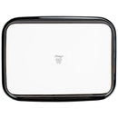 Elanze Designs Black 12.9 x 9.3 Porcelain Baking Dish With Stainless Steel Rack