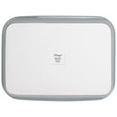 Elanze Designs Grey 12.9 x 9.3 Porcelain Baking Dish With Stainless Steel Rack