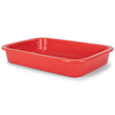 Elanze Designs Red 12.9 x 9.3 Porcelain Baking Dish With Stainless Steel Rack