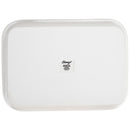 Elanze Designs White 12.9 x 9.3 Porcelain Baking Dish With Stainless Steel Rack