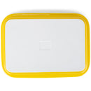 Elanze Designs Yellow 12.9 x 9.3 Porcelain Baking Dish With Stainless Steel Rack