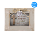 Grant Your Plans Cross Distressed Wood Locket Jewelry Music Box Plays Tune We Have a Friend in Jesus